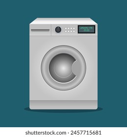 Modern washing machine vector design. Vector illustration of home appliances