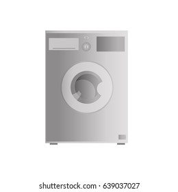 A modern washing machine. Vector icon.On white backgraund