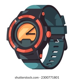 Modern watch icon technological innovation isolated