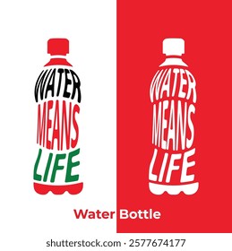 MODERN WATER BOTTEL DESIGN EPS