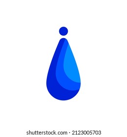 modern water drop logo vector