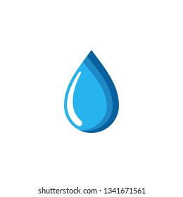 Modern Water Droplet Icon Logo Template