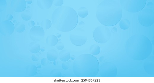 Modern water or rain drops on blue background simple design abstract illustration