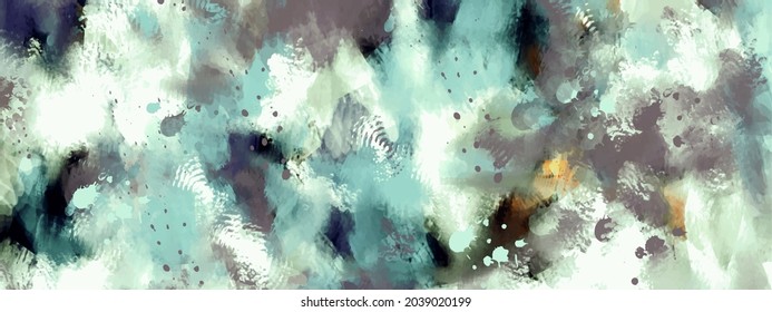 Modern watercolor abstract art composition, vector background