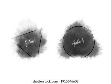 Modern watercolor abstract splash background