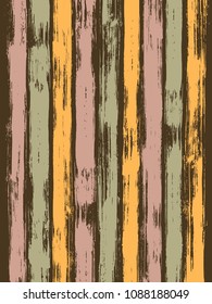 Modern watercolor brush stripes pattern on black. Orange, pink, violet and green paintbrush lines vertical texture for background. Hand drown paint strokes design artwork.  For cloth.