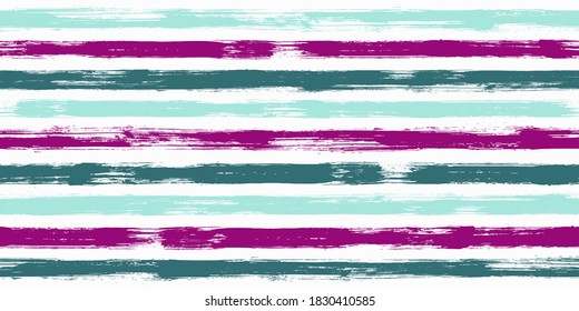 Modern watercolor brush stripes seamless pattern. Ink paintbrush lines horizontal seamless texture for backdrop. Hand drown paint strokes decorative artwork. For fabric.