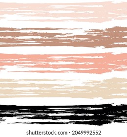 Modern watercolor brush stripes seamless pattern. Color and color paintbrush lines horizontal seamless texture for background. Hand drown paint strokes graffiti. For cloth.