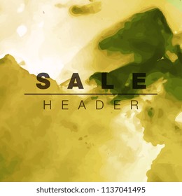 Modern watercolor vector background
