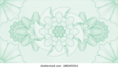 Marca de agua moderna. Fondo Guilloche. Ilustración vectorial. Diseño complejo. 