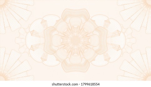 Modern watermark. Pattern money. Artistic illustration. Complex design. 