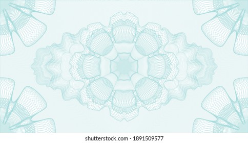 Modern watermark. Pattern money. Artistic illustration. Detailed design. 