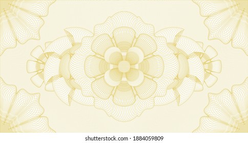 Modern watermark. Pattern money. Illustration. Detailed design. 
