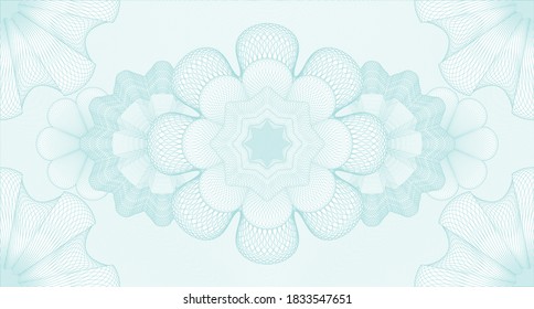 Modern watermark. Pattern money. Intense illustration. Detailed design. 