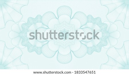 Modern watermark. Pattern money. Intense illustration. Detailed design. 