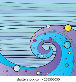 modern wave abstract