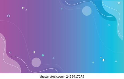modern Wave abstract background with a blue and pink and green circles