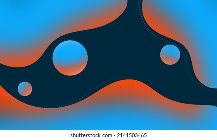 modern wave abstract presentation background. Abstract decoration, halftone gradient, 3d vector illustration. Banner background, greeting card