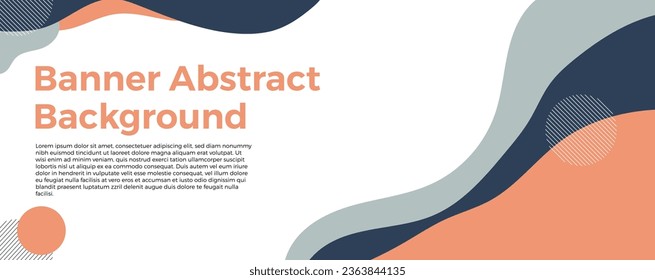 Modern wave background banner design for presentation, cover, thumbnail, promotion, product. Editable Eps 10