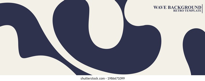 modern wave background in blue and white color