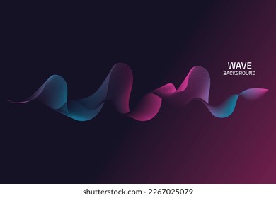 modern wave background blue pink colors  Abstract design background  