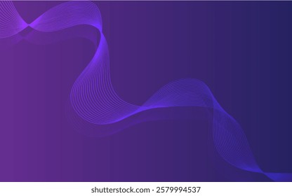 Modern Wave Background on gradient background 