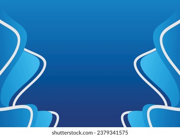 modern wave blue gradient background design