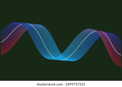 Modern wave colorful background. Abstract modern colorful wavy background.
