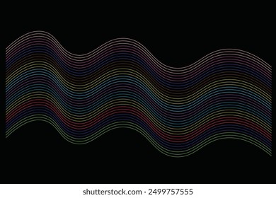 Modern wave colorful background. Abstract modern colorful wavy background.