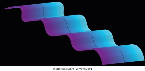 Modern wave colorful background. Abstract modern colorful wavy background.