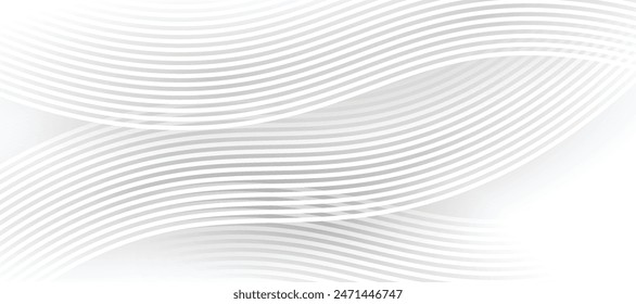 modern wave curve abstract background. paper cut background. white abstract background