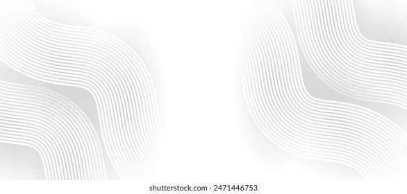 fondo abstracto de la curva de onda moderna. fondo de corte de papel. fondo abstracto blanco