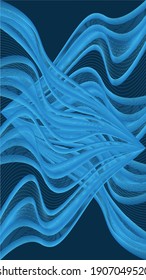Modern wave curve abstract presentation background. Vector illustration