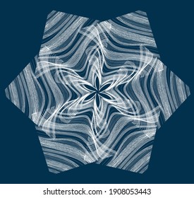 Modern wave curve abstract presentation pattern. Vector illustration