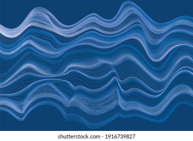 Fondo de presentación abstracto de la curva de onda moderna. Ilustración del vector