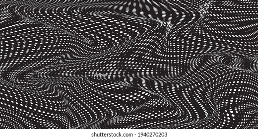 Fondo de presentación abstracto de la curva de onda moderna. Ilustración del vector