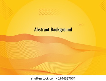 Modern wave curve abstract presentation background. Abstract decoration,   Dark blue backgroundgolden pattern, halftone gradients, 3d Vector illustration.