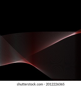 modern wave curve abstract presentation background. Luxury paper cut background. Abstract decoration, pattern, halftone gradients, Vector illustration. Dark background