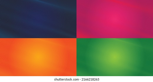 fondo de presentación abstracto de curva de onda moderna Set. Decoración abstracta, patrón, gradientes de semitono