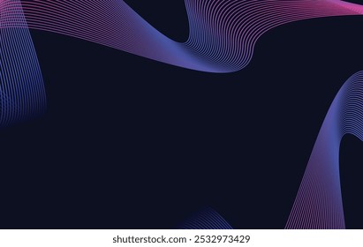 Fondo de presentación abstracto de curva de onda moderna