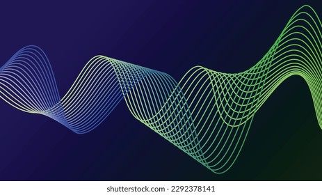 modern wave curve presentation background abstract decoration
