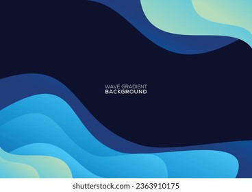 modern wave gradient background design