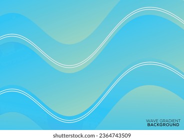 diseño de fondo de degradado de onda moderno 