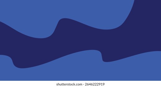 Modern wave layered vector background illustration