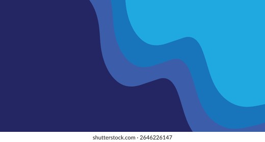Modern wave layered vector background illustration