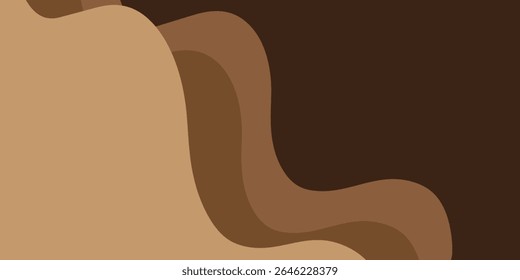 Modern wave layered vector background illustration