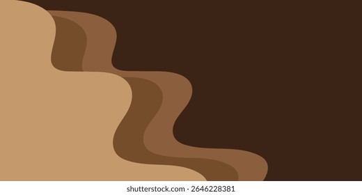 Modern wave layered vector background illustration
