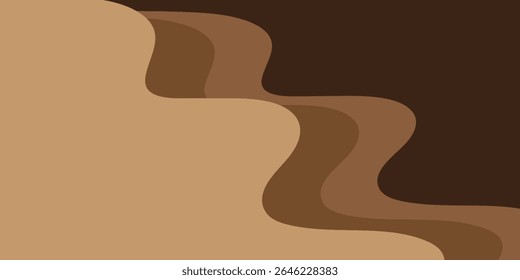 Modern wave layered vector background illustration