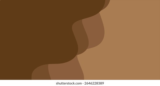 Modern wave layered vector background illustration