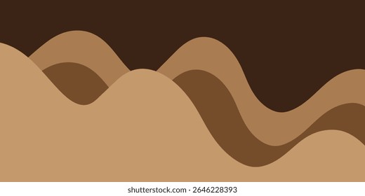 Modern wave layered vector background illustration